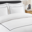Single Line Embroidered  Baratta Stitch Duvet Set