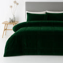 Velvet Box Pleated Duvet Set