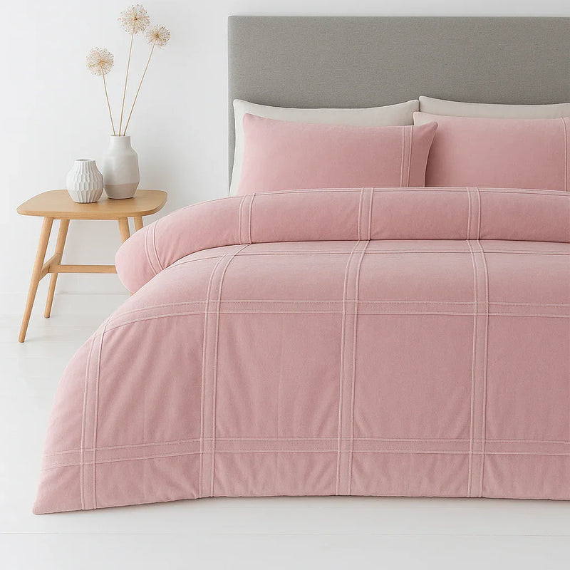 Velvet Box Pleated Duvet Set