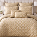 Gold Damask Jacquard Duvet Set