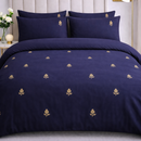 Pineapple Motive Embroidered Bedding Set