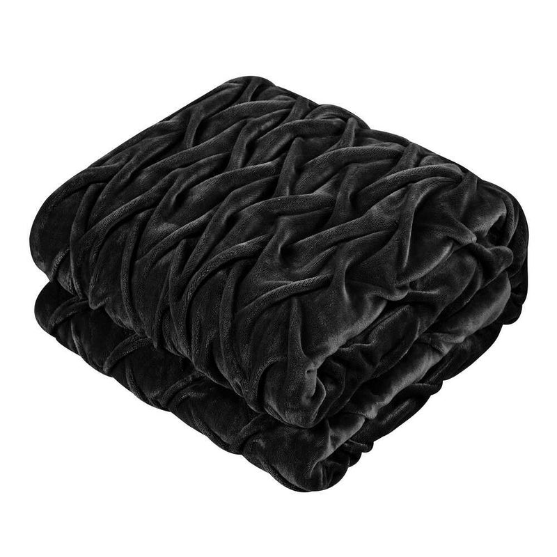 3 Piece Ultra Plush Pinch Pleat Comforter Set