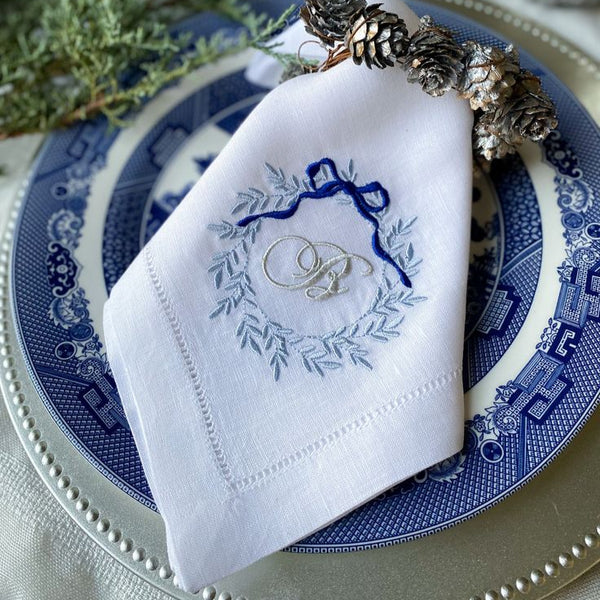 Bow Monogramme Napkin