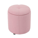 Copper Grove Fabric Upholstery Cylindrical Storage Ottoman - myhomestore.com.pk