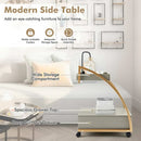 Costway Rolling End Table with Storage Drawer Tray - myhomestore.com.pk