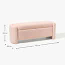 Upholstered teddy bench with storage space - myhomestore.com.pk