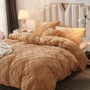 Velvet Pinch Pleats Duvet Set - myhomestore.com.pk