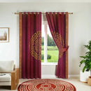 Premium Lasercut Velvet Pattern Curtains – Elegant Home Window Drapes