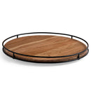 Kitchen Organizer Turntable with Metal Sides Serving Tray - myhomestore.com.pk