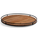 Kitchen Organizer Turntable with Metal Sides Serving Tray - myhomestore.com.pk