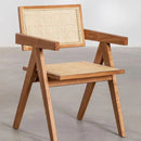 Rattan Dining Chair with Armrests - myhomestore.com.pk