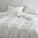 Two Lines Embroidery Duvet Set