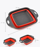 Foldable Drain Basket Plastic Fruit Basket Filter - myhomestore.com.pk