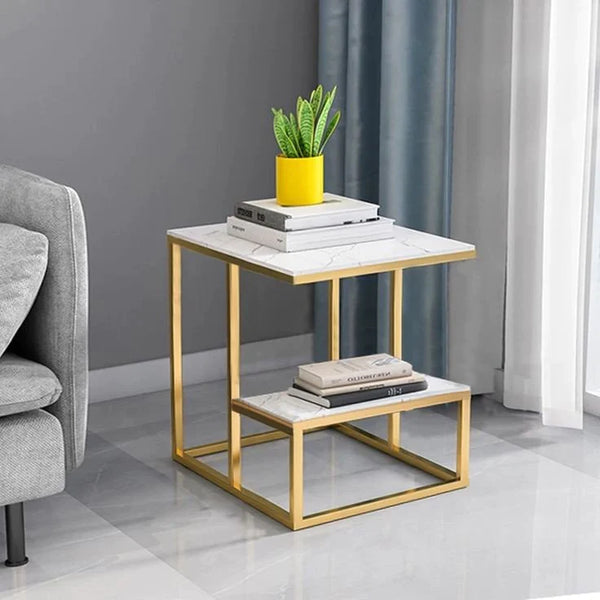 Side table End Table Gold frame