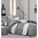 Gray/White Striped 100% Cotton Duvet Set - myhomestore.com.pk