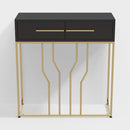 Modern Narrow Console Table with Storage Entryway Table with Drawers - myhomestore.com.pk