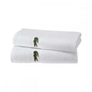 Lacoste Cotton Towel Set (2) – Soft, Durable, 550 GSM - myhomestore.com.pk