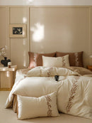 Lily of the Valley Embroidery Duvet Set - myhomestore.com.pk