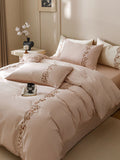 Lily of the Valley Embroidery Duvet Set