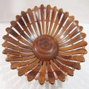 Handmade carved wooden fruit basket - myhomestore.com.pk