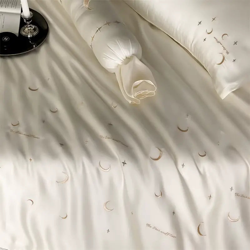 Moonlit Sky Luxury Embroidery Duvet Set