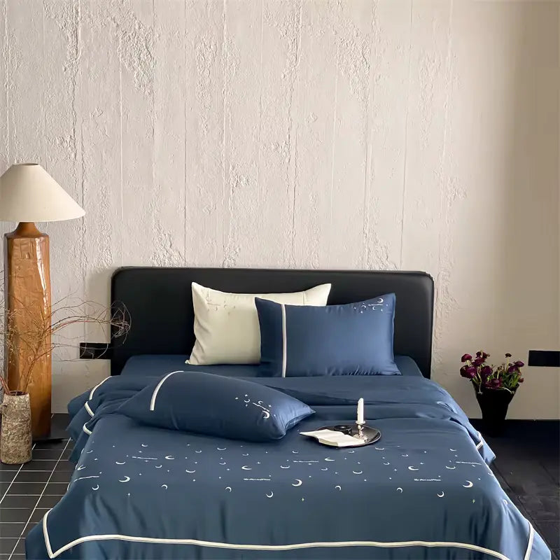 Moonlit Sky Luxury Embroidery Duvet Set