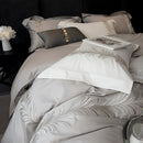 Grey & White Elegant Embroidery Duvet Set - myhomestore.com.pk