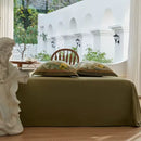 Green Cedar Printed Bedding Duvet Set-Luxury Comfort & Style