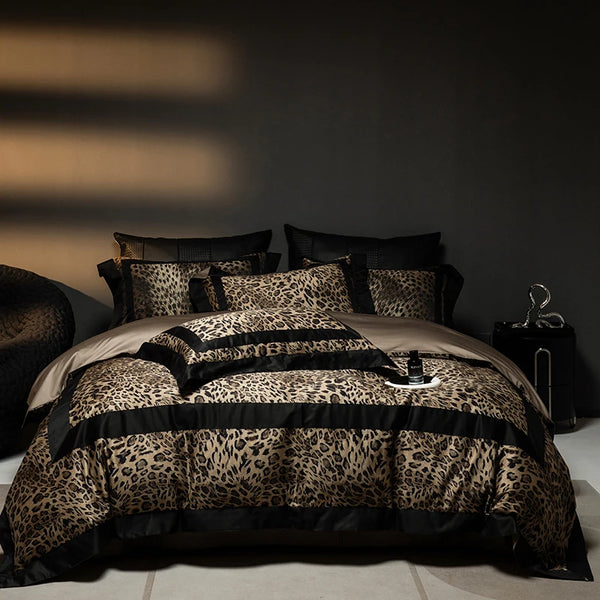 Leopard Print Duvet Set – Elegant Bedroom Statement-Bold & Timeless Design