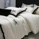Luxury Leopard Embroidery Duvet Set - myhomestore.com.pk