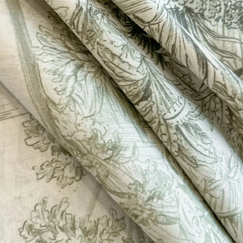 Tropical Forest Plant Printed Bedding Duvet Set
