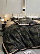 Vintage Chic Printed Bedding Duvet Set – Elegant, Soft & Timeless Comfort