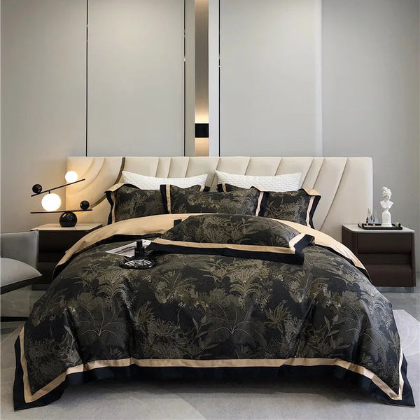 Vintage Chic Printed Bedding Duvet Set – Elegant, Soft & Timeless Comfort