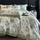 Tropical Forest Plant Printed Bedding Duvet Set - myhomestore.com.pk