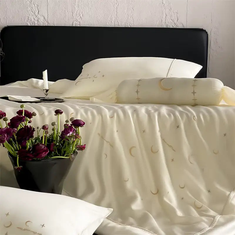 Moonlit Sky Luxury Embroidery Duvet Set