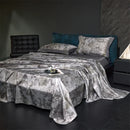 Grey Flowers Digital Printing Bedding Duvet Set - myhomestore.com.pk