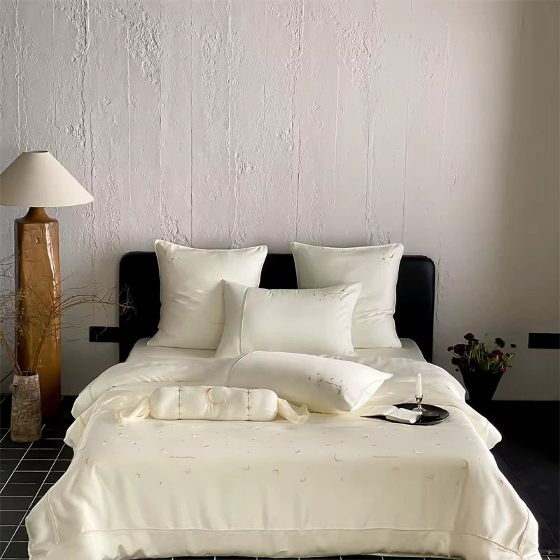 Moonlit Sky Luxury Embroidery Duvet Set