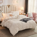 Velvet Pinch Pleats Duvet Set - myhomestore.com.pk