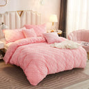 Velvet Pinch Pleats Duvet Set - myhomestore.com.pk