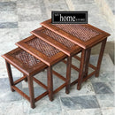 Nesting Shisham Tables (Set of 4) - myhomestore.com.pk