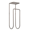 Metal Wall Mount Towel Rack Organizer with Storage Shelf - myhomestore.com.pk