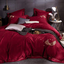 Flying Feather Embroidery Duvet Set - myhomestore.com.pk