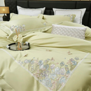 Lemon Bloom Embroidery Duvet Set