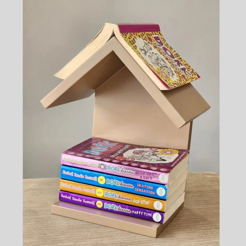 Hut-Shape Table Top Book Storage