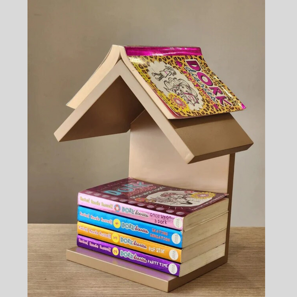 Hut-Shape Table Top Book Storage