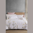 White Flowered Embroidery Duvet Set - myhomestore.com.pk