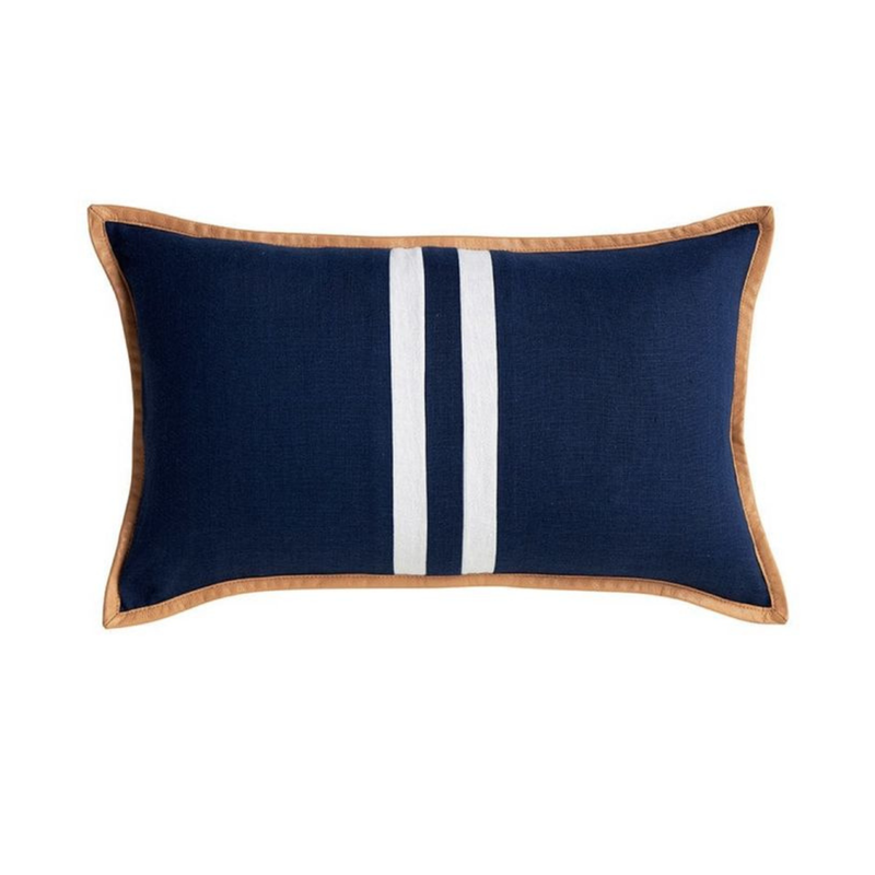 Cushion with Leather work