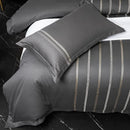 Vertical Ribbon & Lace Duvet Set - myhomestore.com.pk