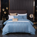 Vertical Ribbon & Lace Duvet Set - myhomestore.com.pk