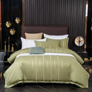 Vertical Ribbon & Lace Duvet Set - myhomestore.com.pk